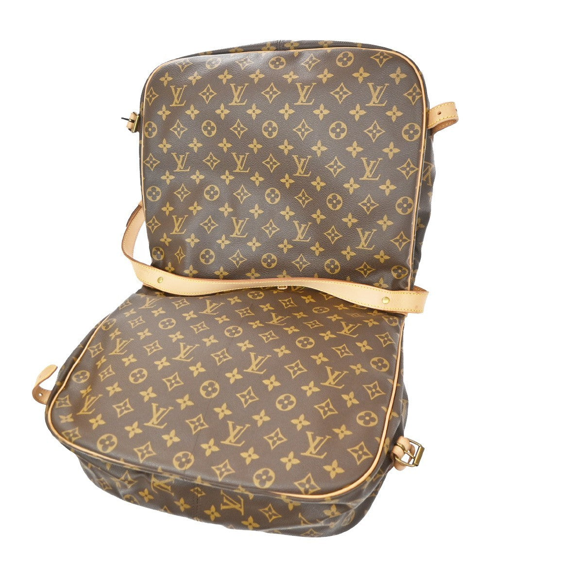 Louis Vuitton Saumur Monogram Canvas Brown Canvas Shoulder Bag Bag (Pre-Owned)