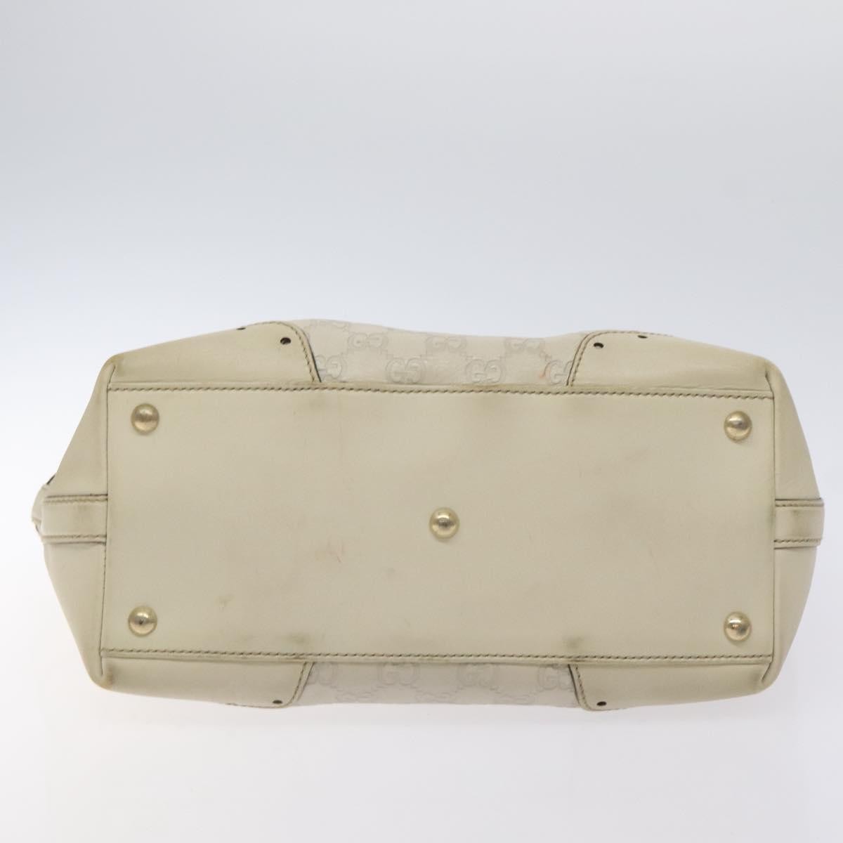 Gucci Gg Canvas Canvas White Canvas Bag (Pre-Owned)