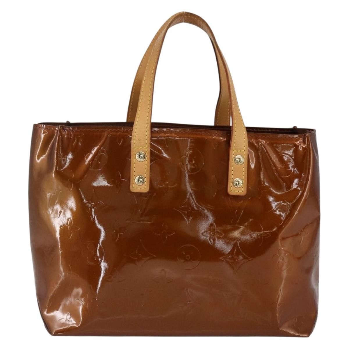 Louis Vuitton Reade Monogram Vernis Brown Patent_Leather Handbag (Pre-Owned)