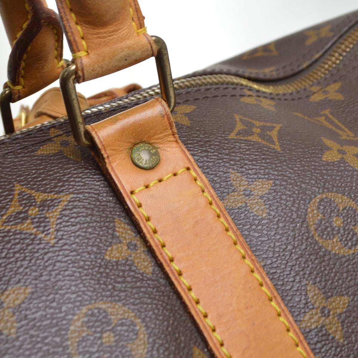 Louis Vuitton Keepall Monogram Multicolor Brown Canvas Travel Bag Bag (Pre-Owned)