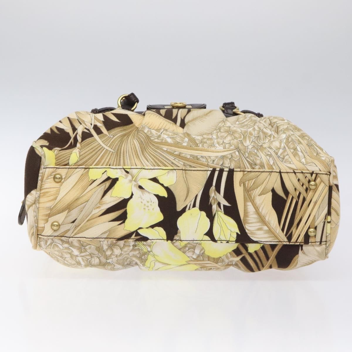 Salvatore Ferragamo Gancini Canvas Multicolour Canvas Shoulder Bag Bag (Pre-Owned)