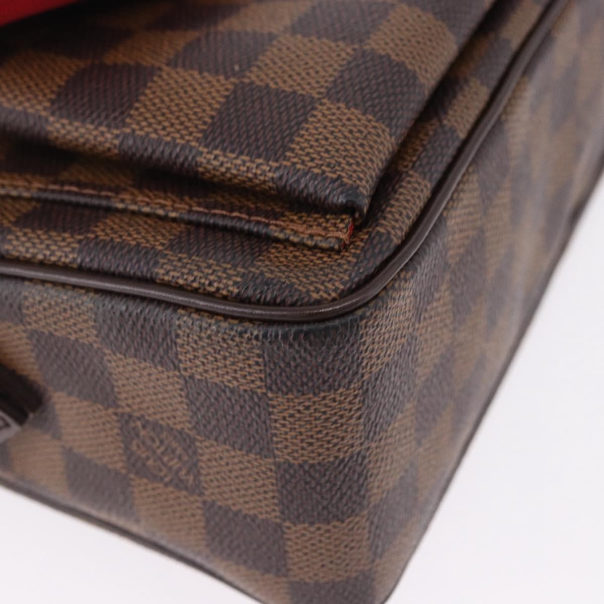 Louis Vuitton Ravello Damier Ebene Brown Canvas Shoulder Bag Bag (Pre-Owned)