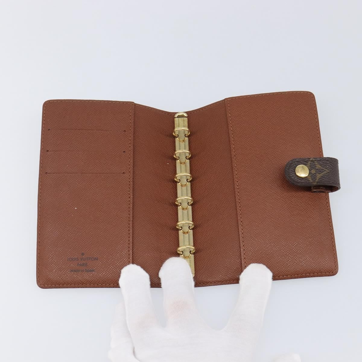 Louis Vuitton Agenda Cover Monogram Canvas Brown Canvas Briefcase Bag (Pre-Owned)