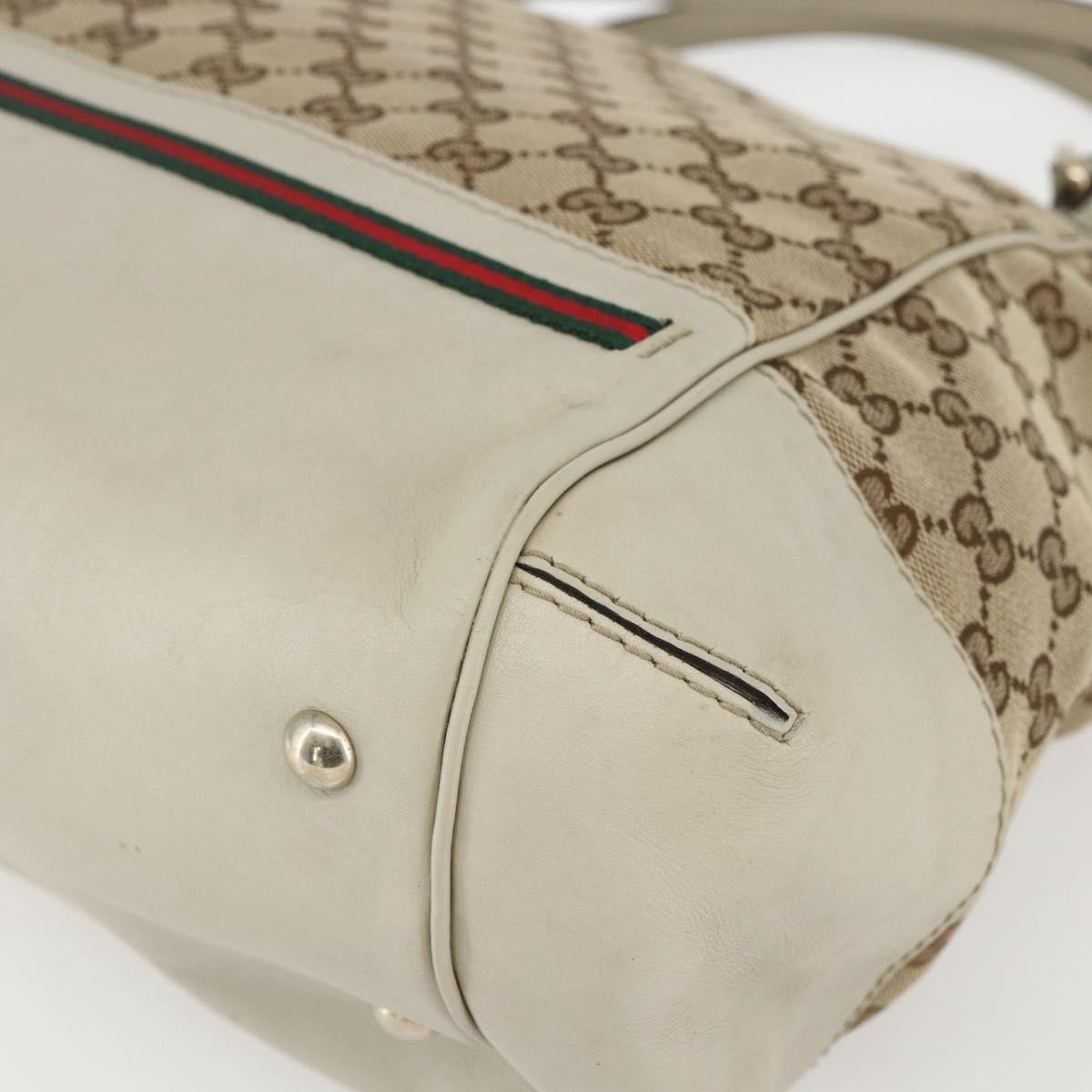 Gucci Mayfair Convertible Gg Canvas Beige Canvas Tote Bag Bag (Pre-Owned)
