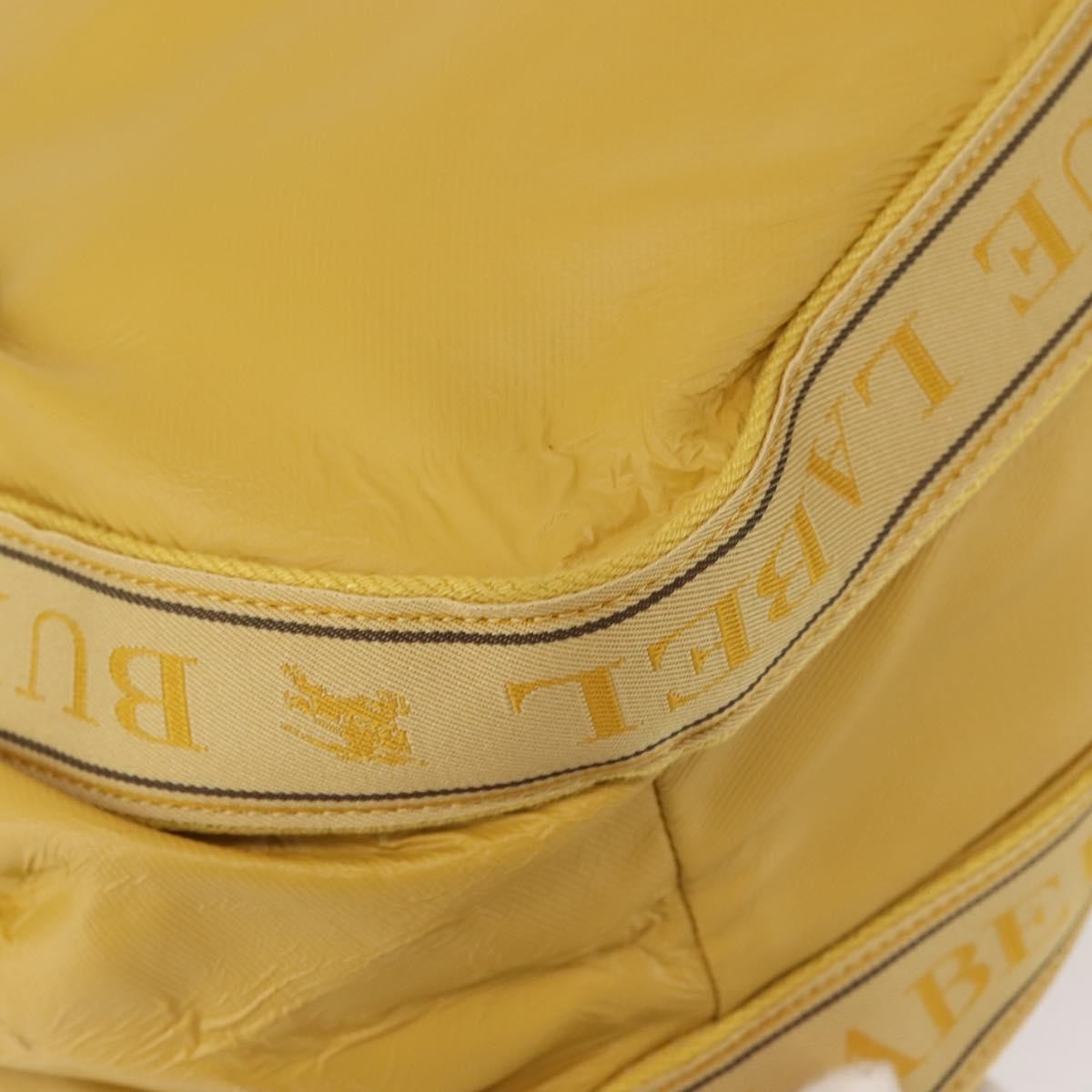 Burberry Blue Label Leather Yellow Leather Tote Bag Bag (Pre-Owned)