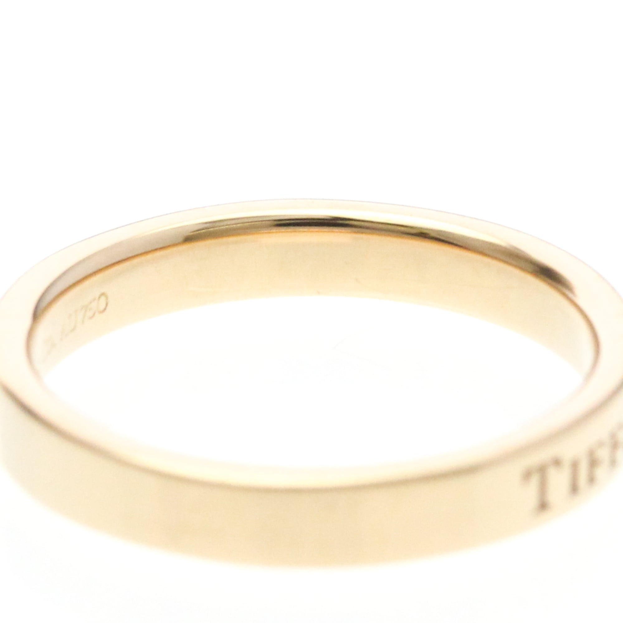 Tiffany & Co. Flat 18K Pink Gold Gold Pink_Gold Ring Jewelry (Pre-Owned)