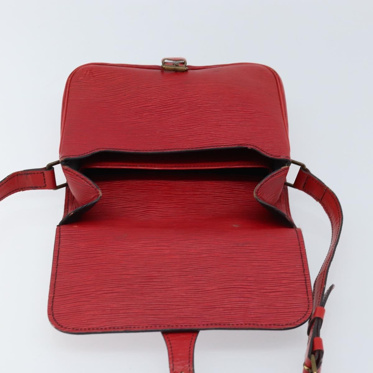 Louis Vuitton Cartouchiere Epi Leather Red Leather Shoulder Bag Bag (Pre-Owned)