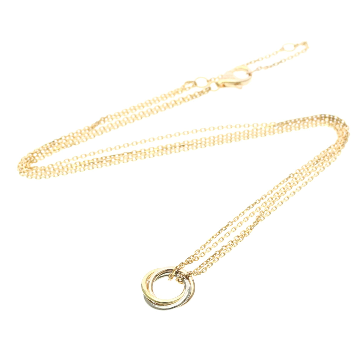 Cartier Trinity Choker 18K Tricolor Gold Gold Gold Necklace Jewelry (Pre-Owned)
