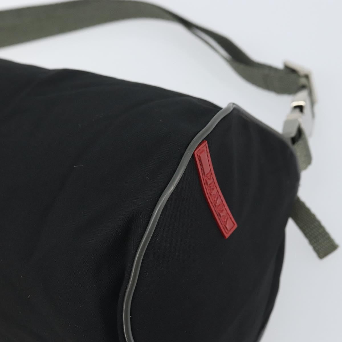 Prada Vintage Sport Nylon Black Nylon Shoulder Bag Bag (Pre-Owned)
