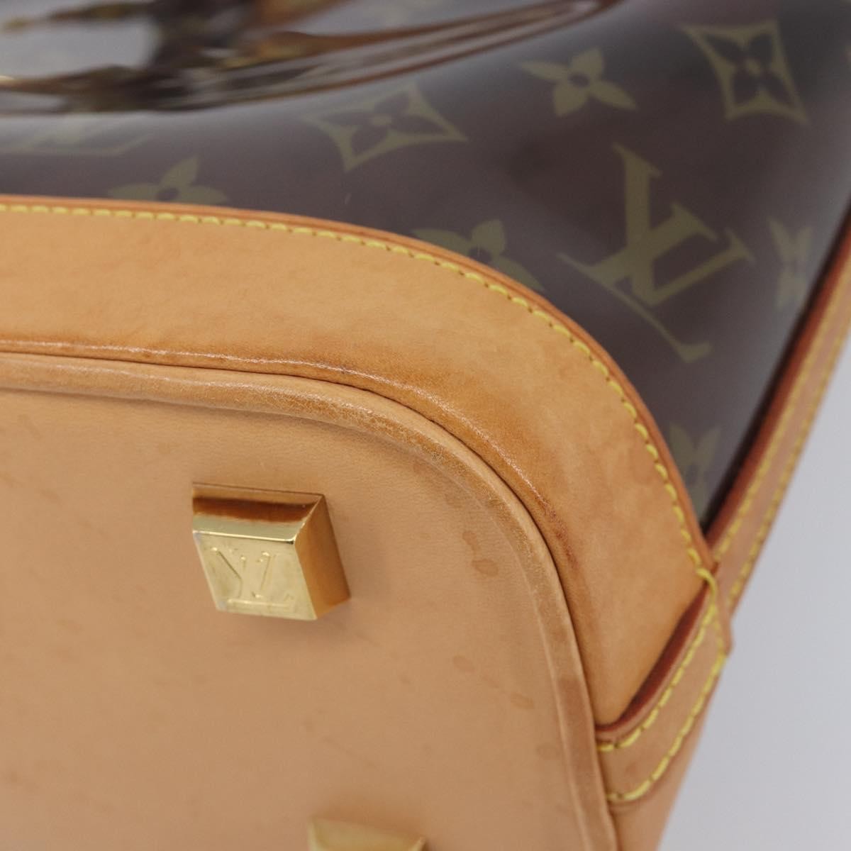 Louis Vuitton Sac Ambre Monogram Vinyl Brown Plastic Handbag (Pre-Owned)