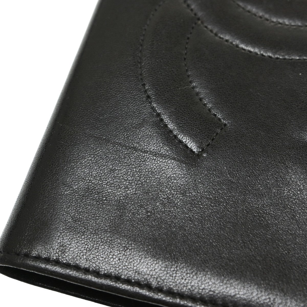 Chanel Timeless Cc French Lambskin Black Calfskin Wallets Accessory (Pre-Owned)