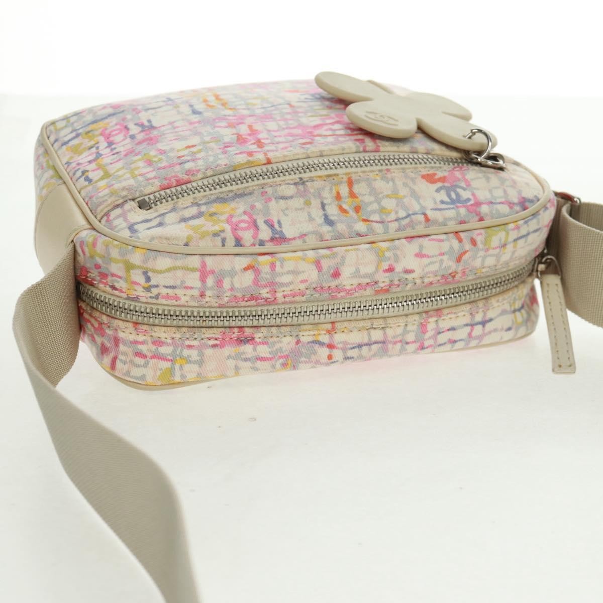 Chanel Vintage Clover Camera Printed Canvas Multicolour Canvas Shoulder Bag Bag (Pre-Owned)