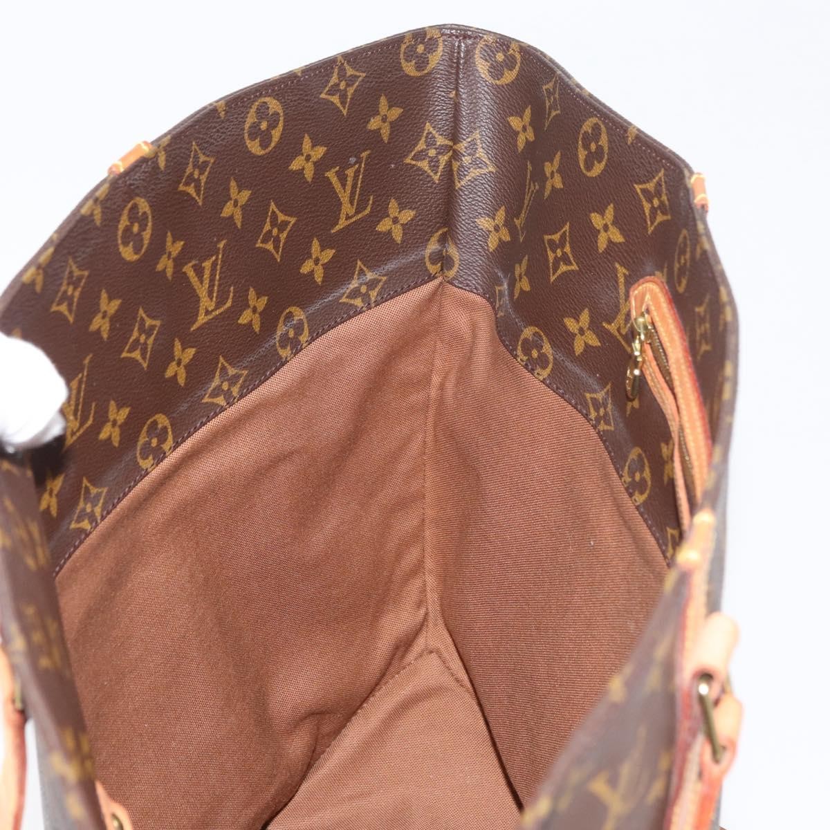 Louis Vuitton Shopping Sac Monogram Canvas Brown Canvas Handbag (Pre-Owned)