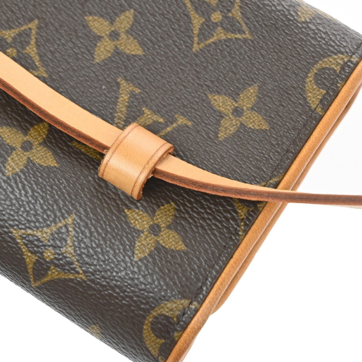 Louis Vuitton Florentine Waist Monogram Canvas Brown Canvas Handbag (Pre-Owned)
