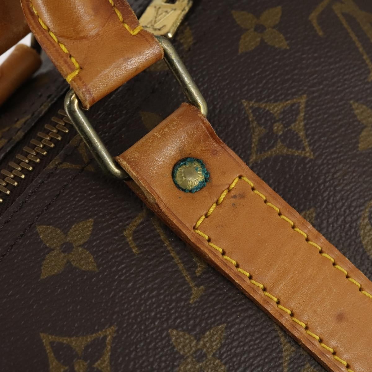 Louis Vuitton Keepall Monogram Canvas Brown Canvas Travel Bag Bag (Pre-Owned)