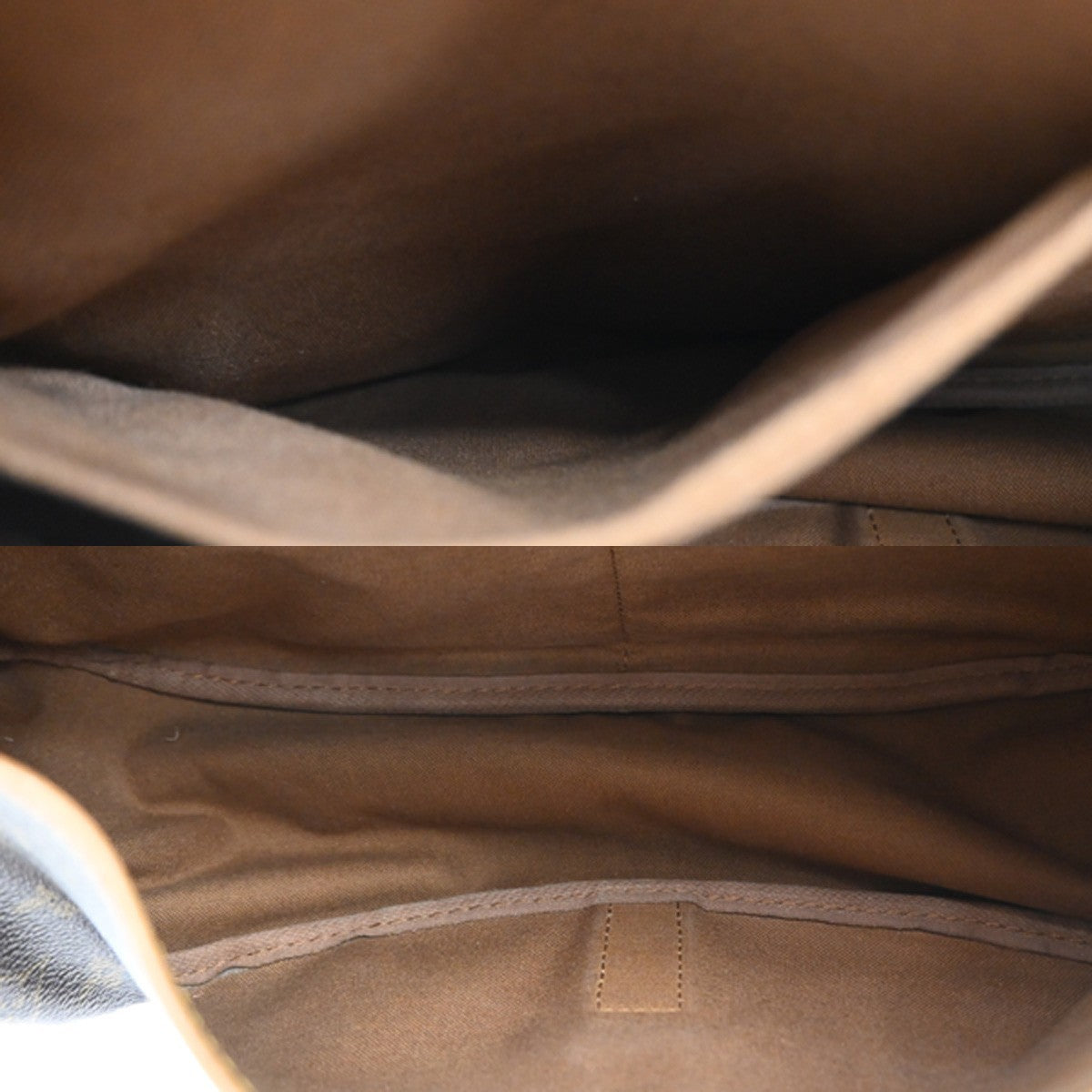 Louis Vuitton Saumur Monogram Canvas Brown Canvas Shoulder Bag Bag (Pre-Owned)
