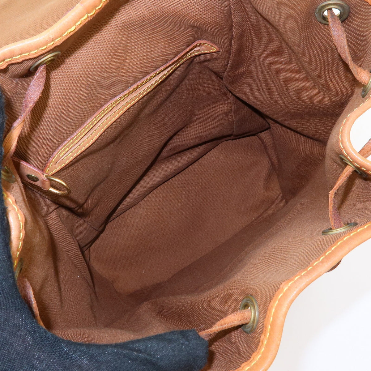 Louis Vuitton Vintage Montsouris Monogram Canvas Brown Canvas Backpack Bag (Pre-Owned)