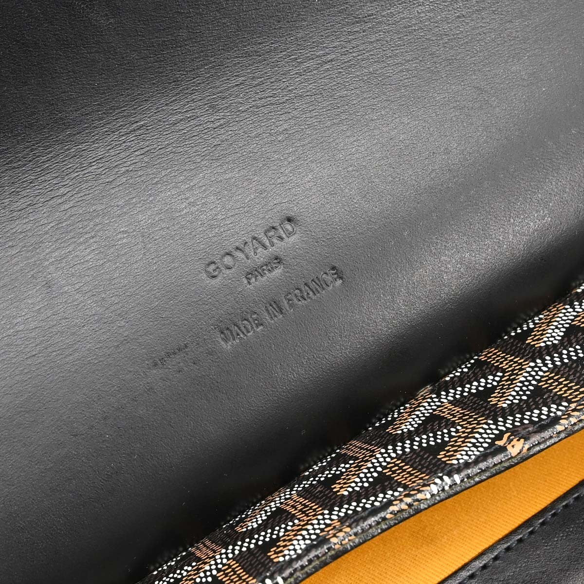Goyard Grand Bleu Messenger Coated Canvas Black Canvas Handbag (Pre-Owned)
