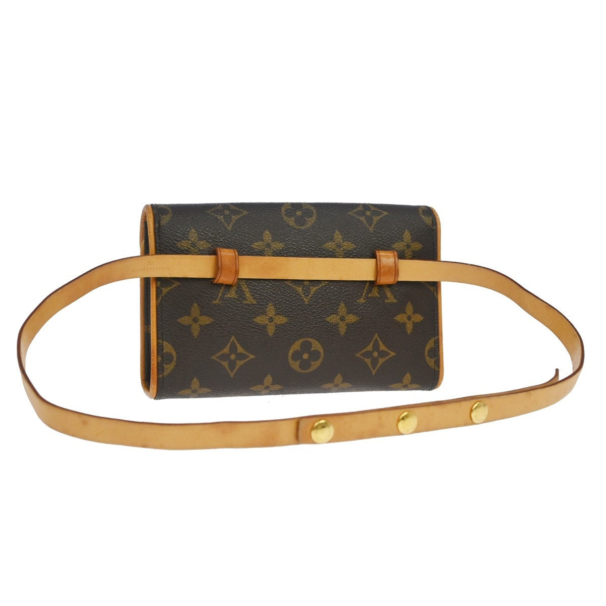 Louis Vuitton Florentine Canvas Brown Canvas Clutche & Pouche Bag (Pre-Owned)