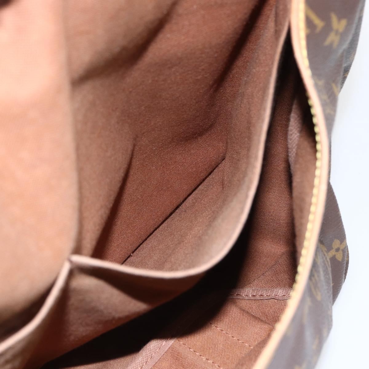 Louis Vuitton Saumur Monogram Canvas Brown Canvas Shoulder Bag Bag (Pre-Owned)