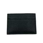 New Women's Gucci Zumi Black Leather Card Holder Wallet Metal GG Logo w/Box