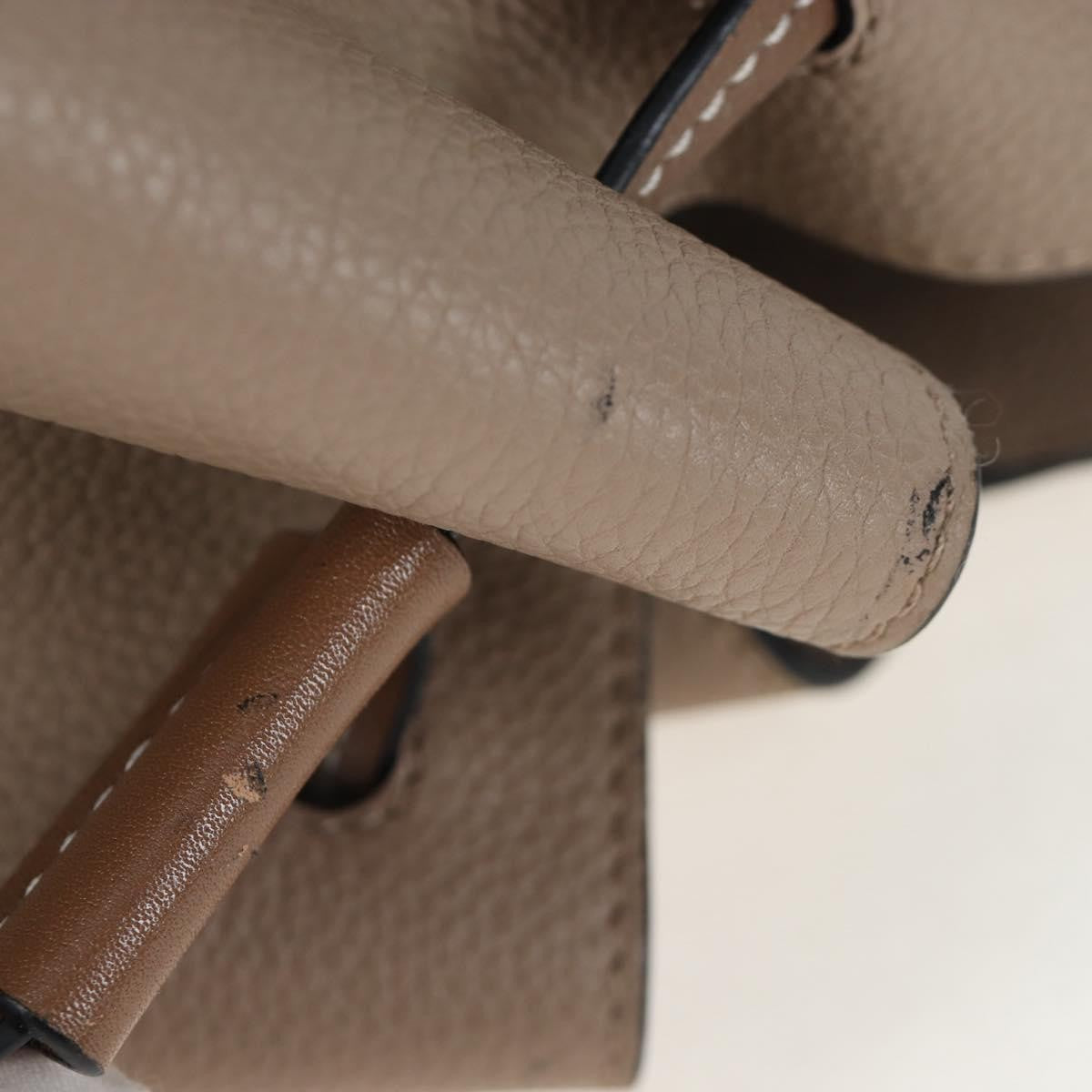 Loewe Hammock Leather Beige Leather Handbag (Pre-Owned)