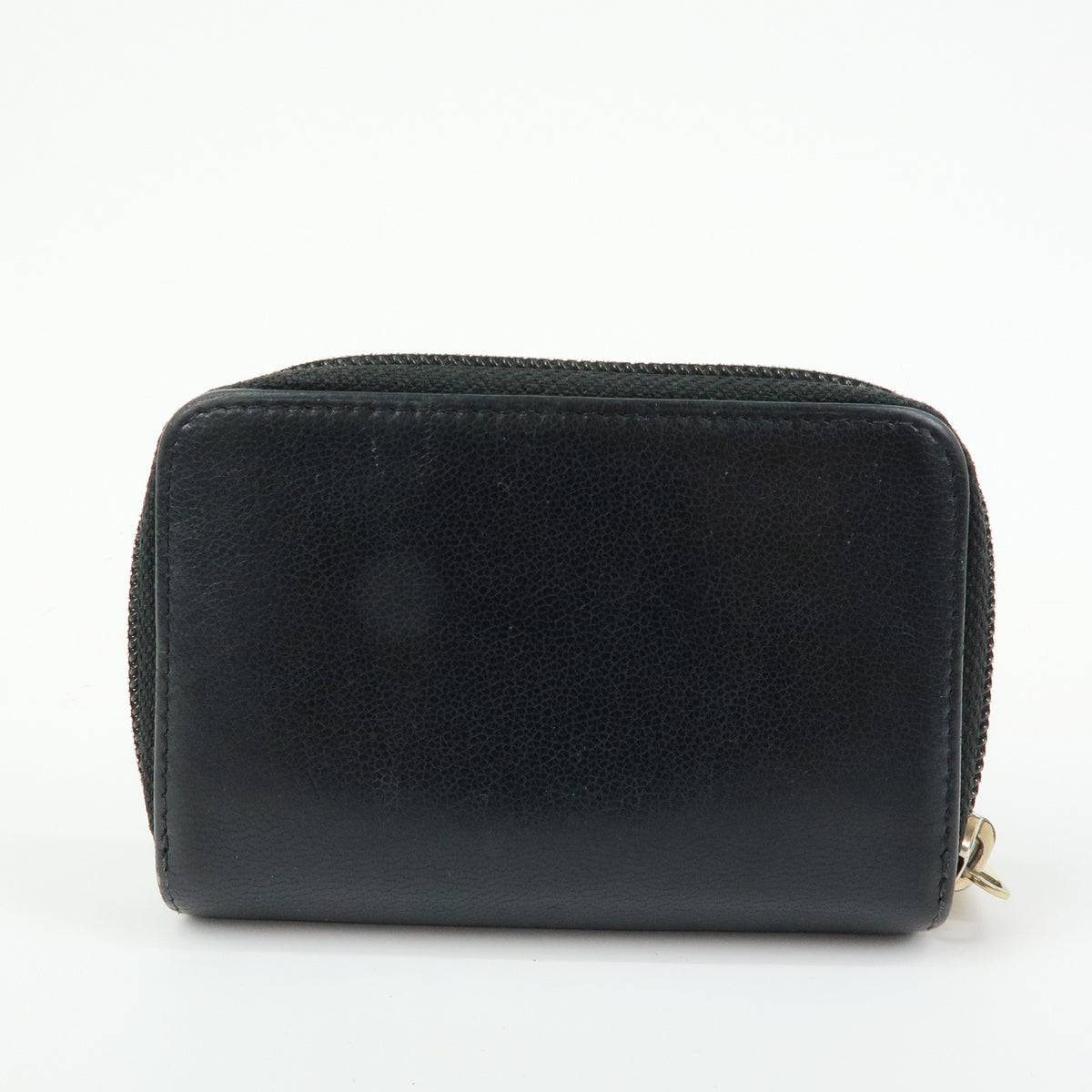 Chanel Timeless Cc Zipped Calfskin Black Leather Wallets Accessory (Pre-Owned)