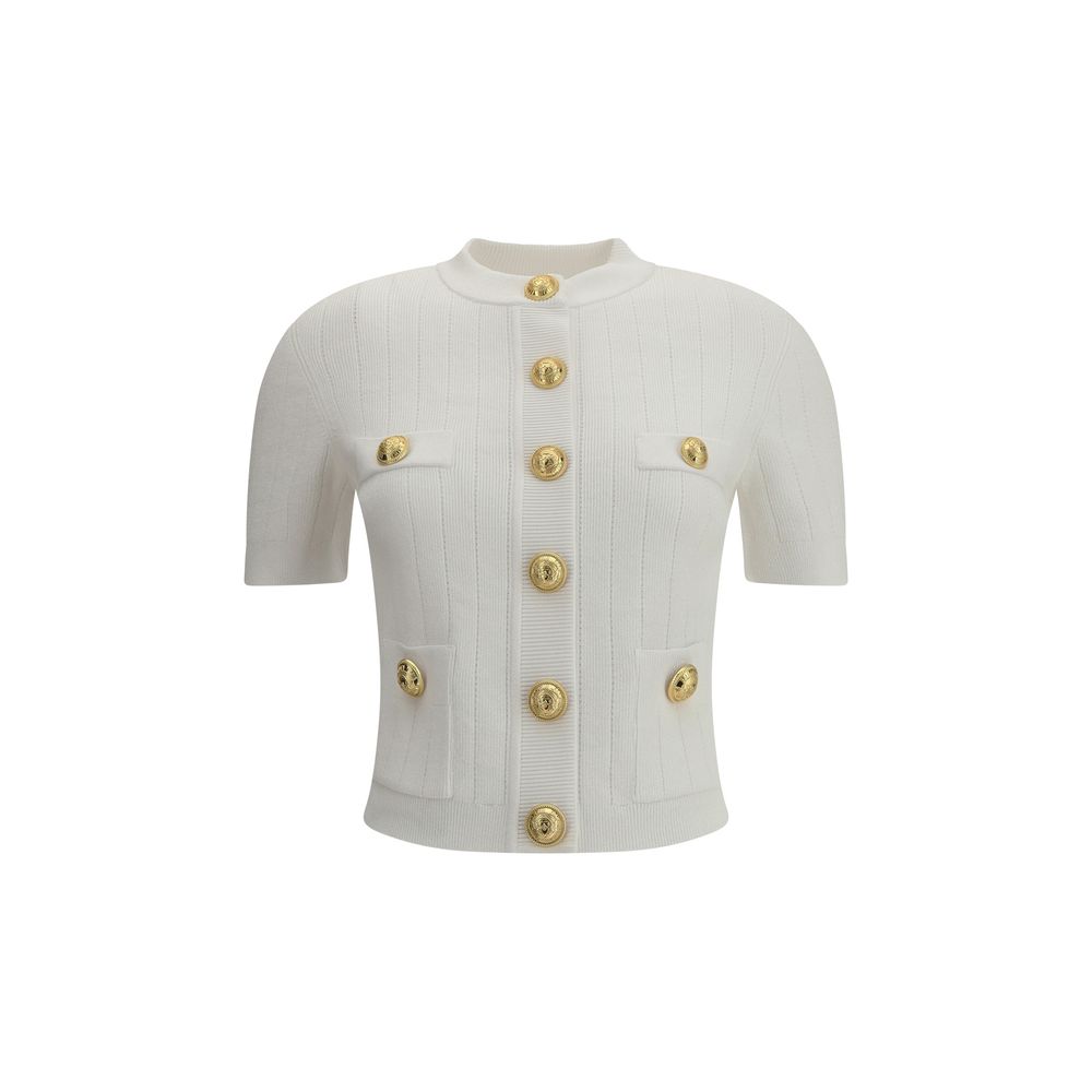 Balmain Cardigan whit Women's botton