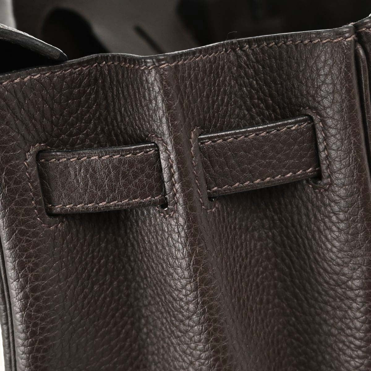 Hermes Birkin Chocolat Taurillon Clemence Brown Leather Handbag (Pre-Owned)