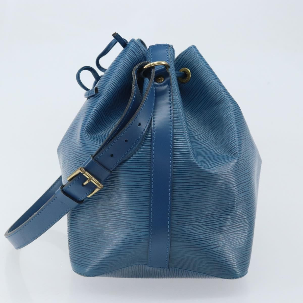 Louis Vuitton Petit Noe Epi Leather Blue Leather Shoulder Bag Bag (Pre-Owned)
