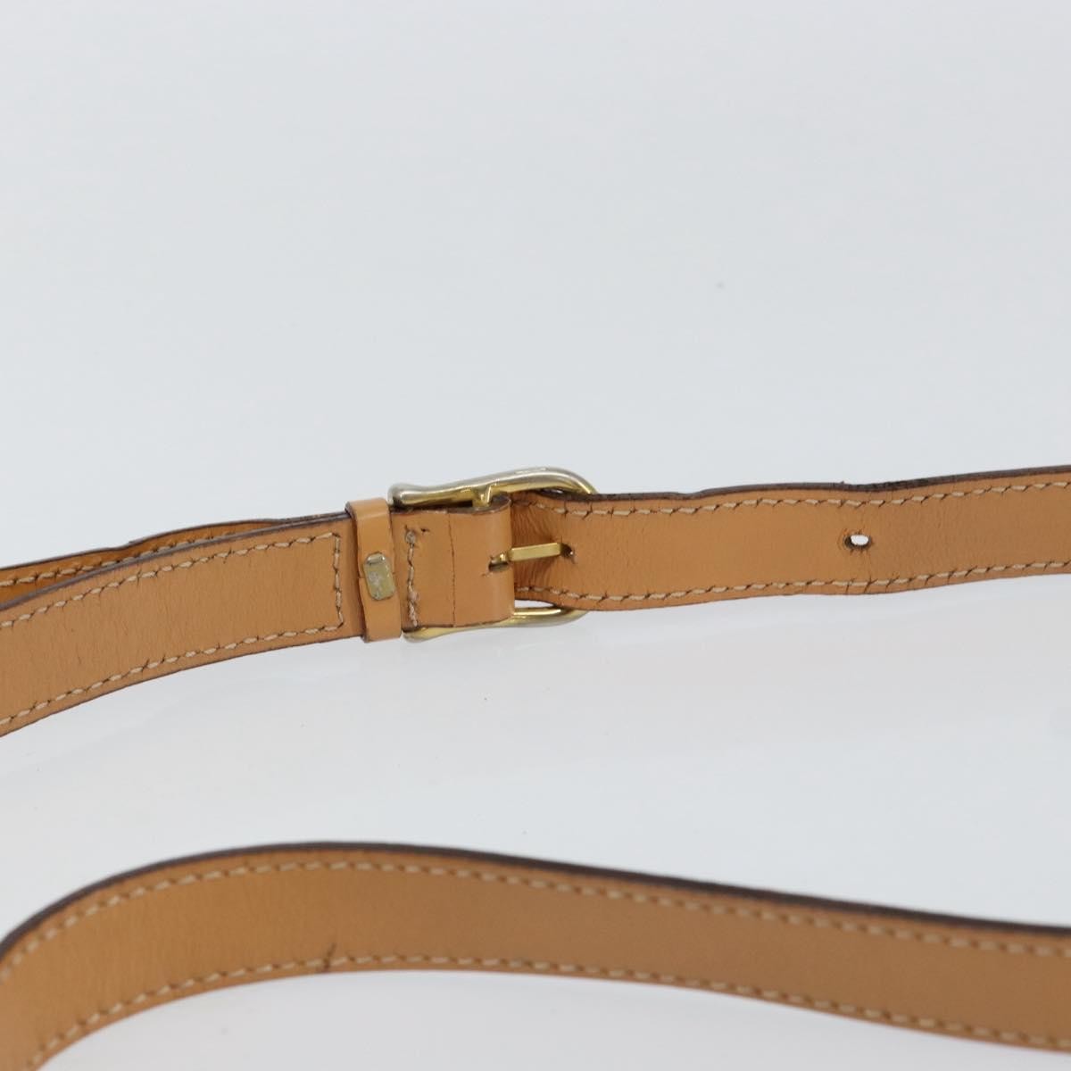 Celine Vintage Macadam Canvas And Leather Brown Canvas Shoulder Bag Bag (Pre-Owned)