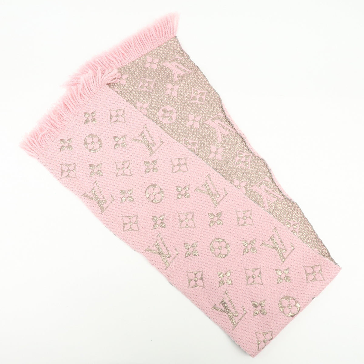 Louis Vuitton Etoile Scarf Monogram Pink Wool Scarve & Shawl Accessory (Pre-Owned)