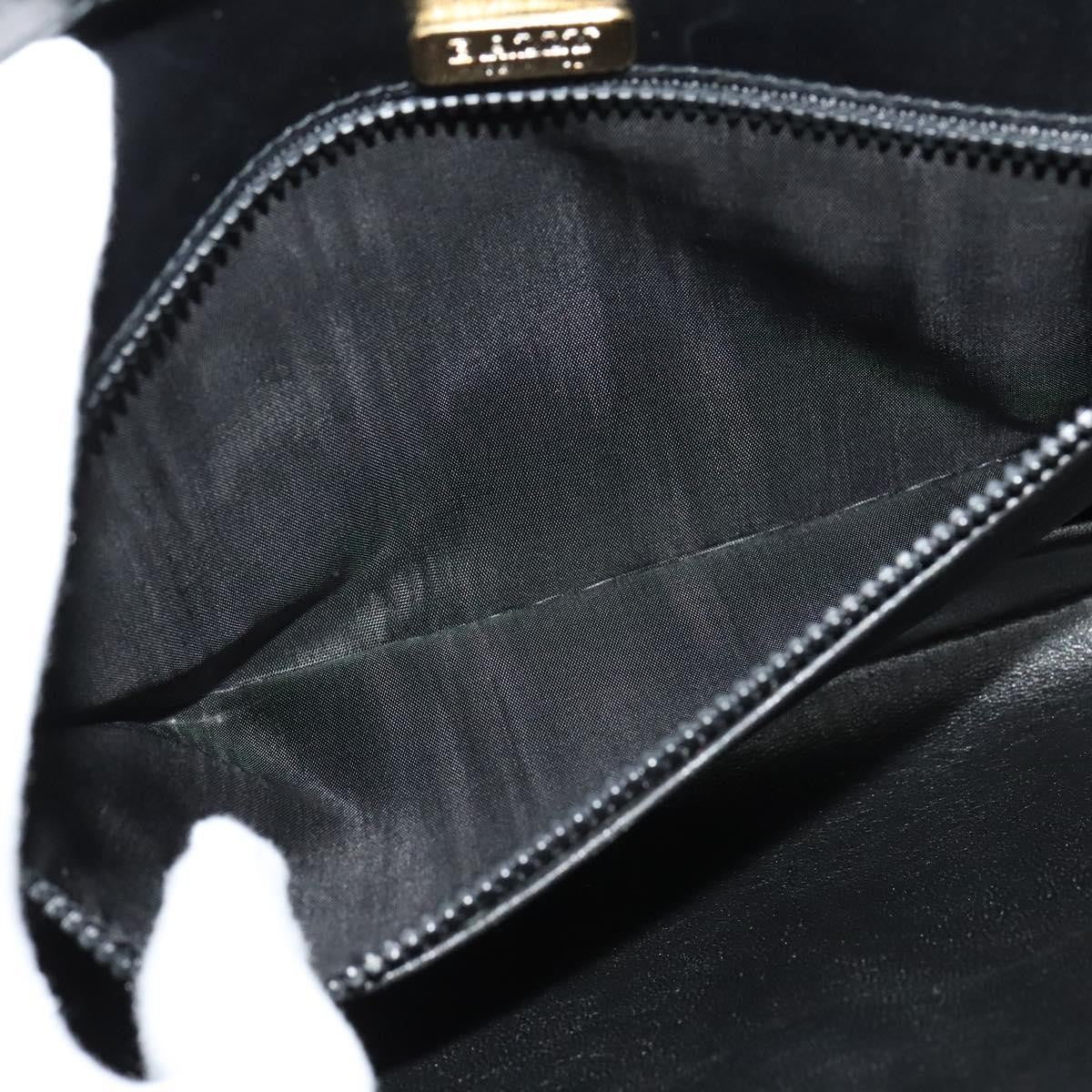 Bally Vintage Leather Black Leather Shoulder Bag Bag (Pre-Owned)