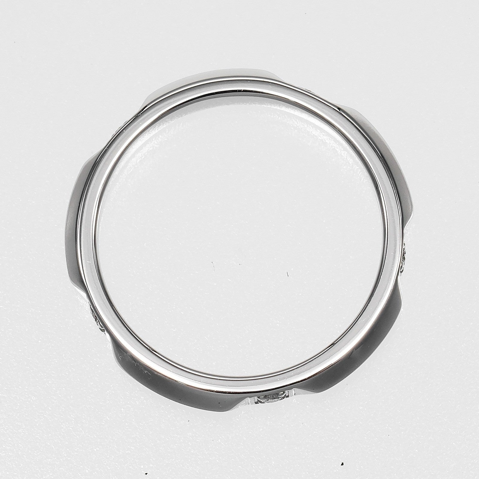 Tiffany & Co. True Band Platinum / 5Pdiamond Silver Platinum Ring Jewelry (Pre-Owned)