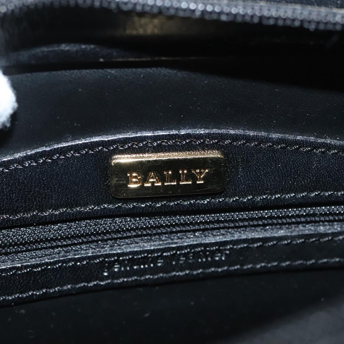 Bally Vintage Leather Black Leather Shoulder Bag Bag (Pre-Owned)