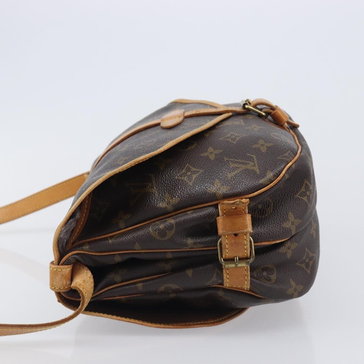 Louis Vuitton Saumur Monogram Canvas Brown Canvas Shoulder Bag Bag (Pre-Owned)