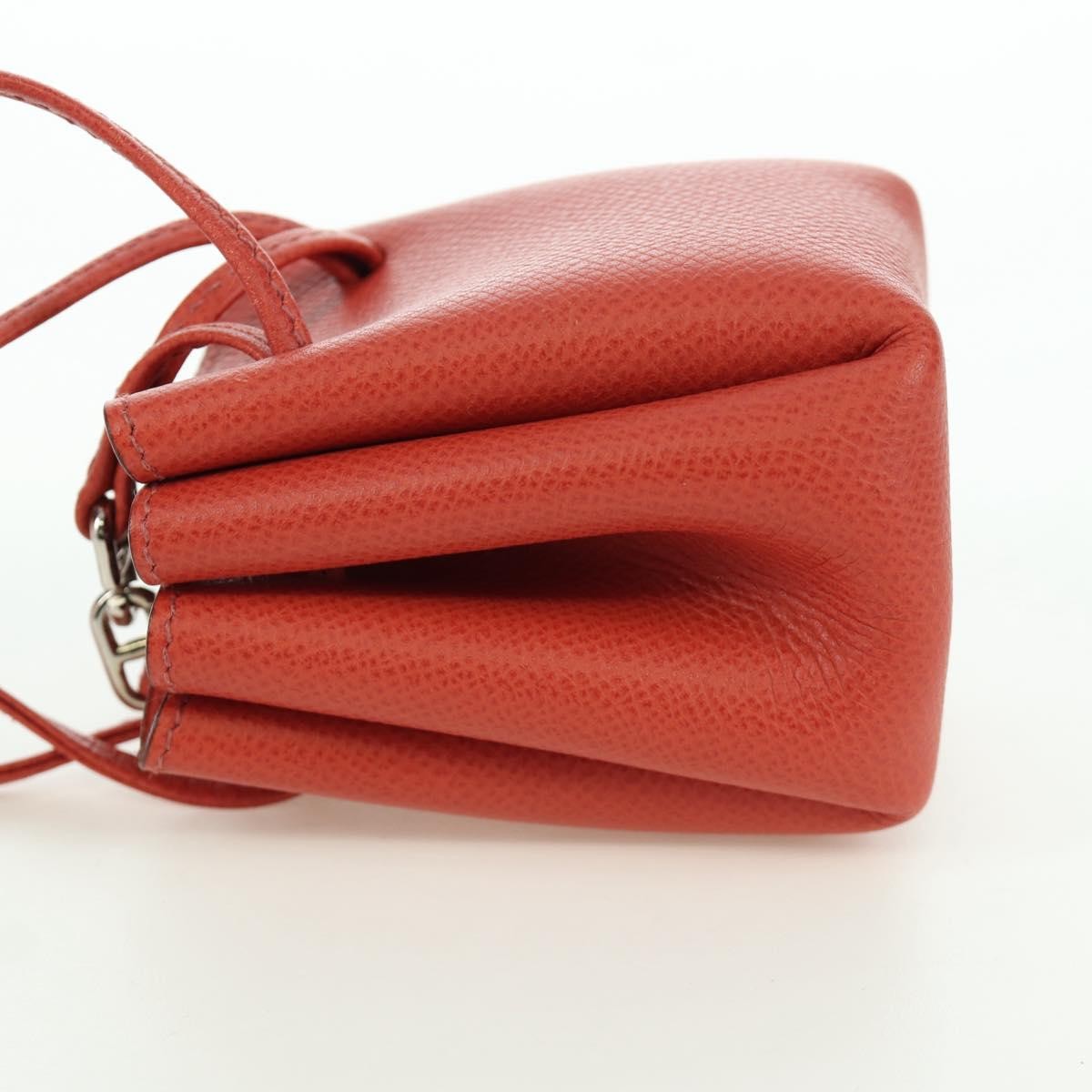 Hermes Vespa Leather Red Leather Clutche & Pouche Bag (Pre-Owned)