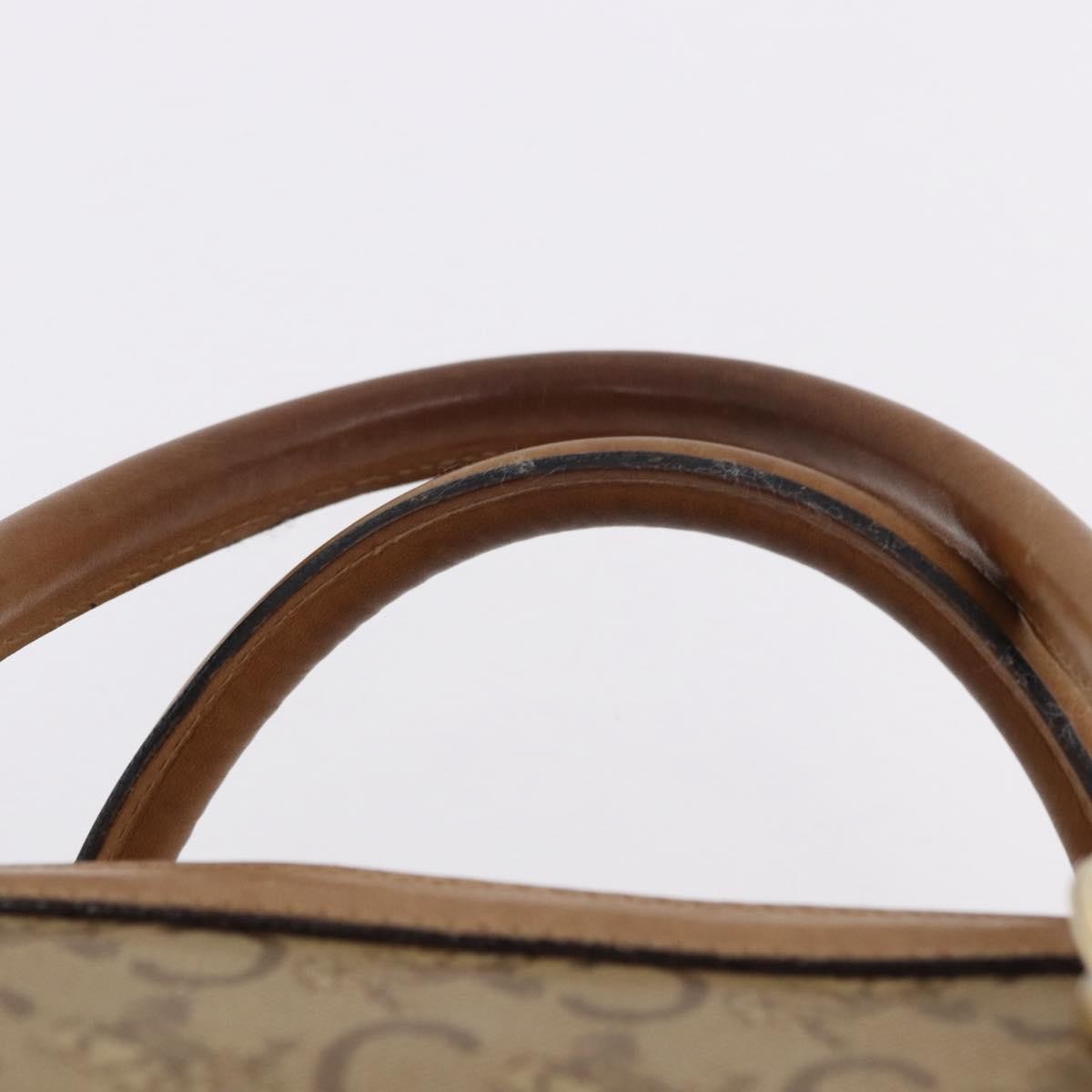 Celine C Macadam Canvas Beige Canvas Handbag (Pre-Owned)