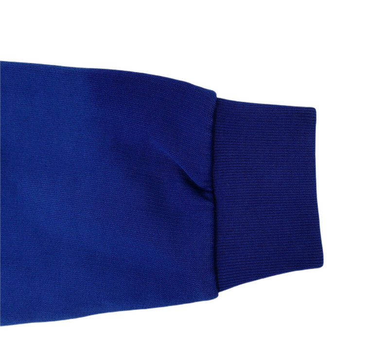 Gucci Kids Royal Blue Dye Cotton Button-up Sweatshirt 10 Women XS to S