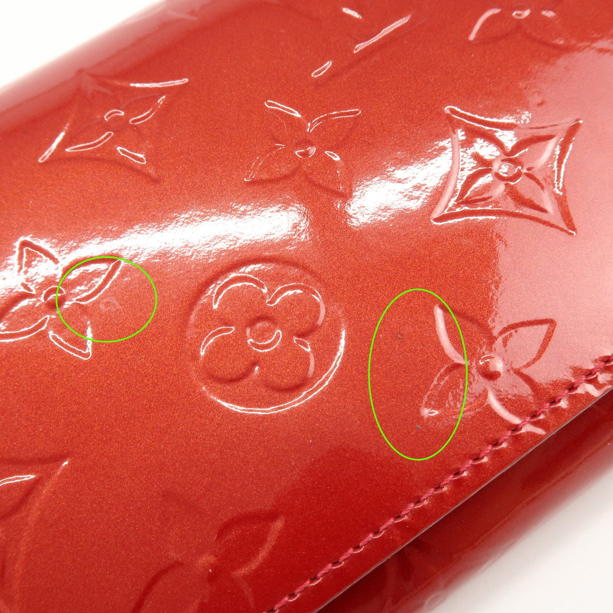 Louis Vuitton Chaine Monogram Vernis Red Patent_Leather Crossbody Bag Bag (Pre-Owned)