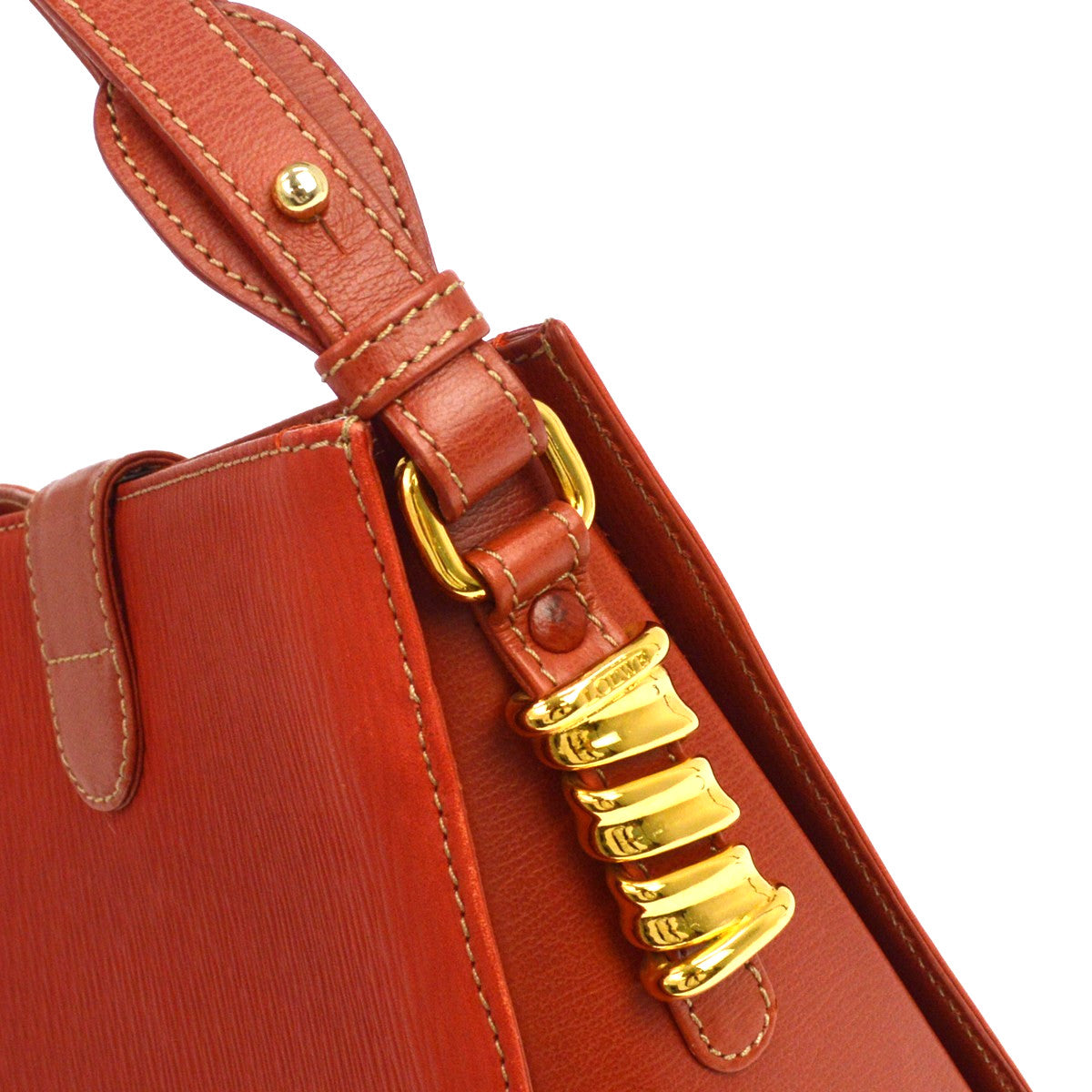 Loewe Velazquez Shoulderbag Leather Red Leather Shoulder Bag Bag (Pre-Owned)