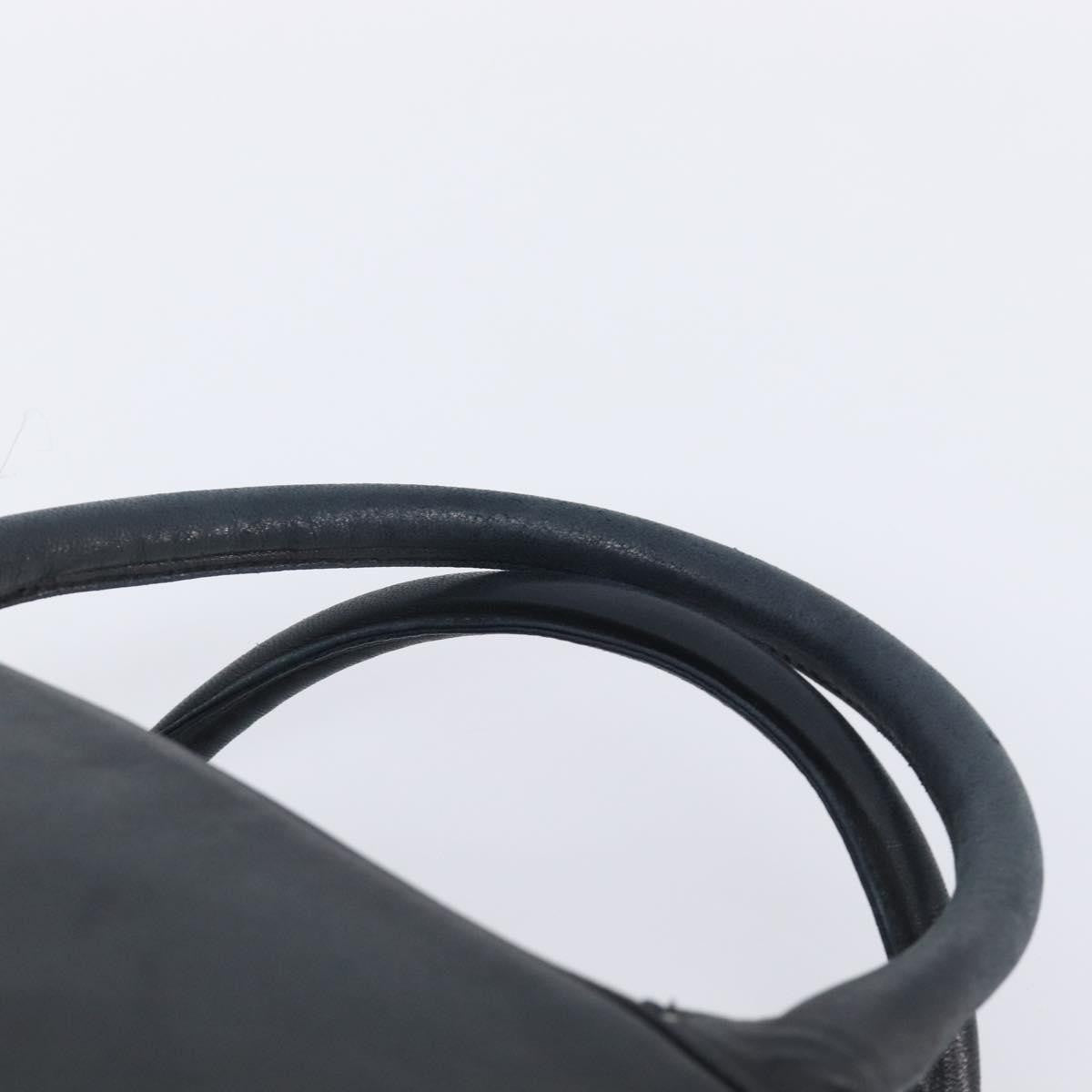 Christian Dior Handbag Leather Navy Leather Handbag (Pre-Owned)