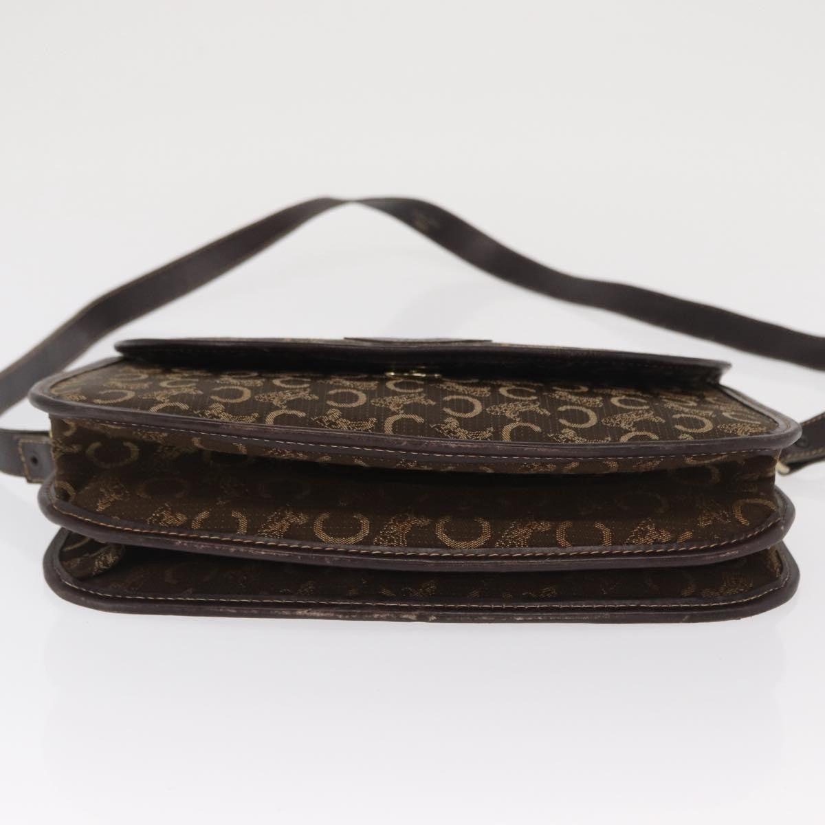 Celine C Sulky Canvas Brown Canvas Shoulder Bag Bag (Pre-Owned)