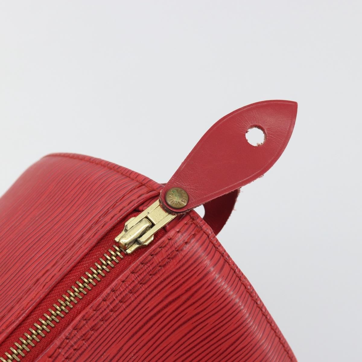 Louis Vuitton Speedy Epi Leather Red Leather Handbag (Pre-Owned)