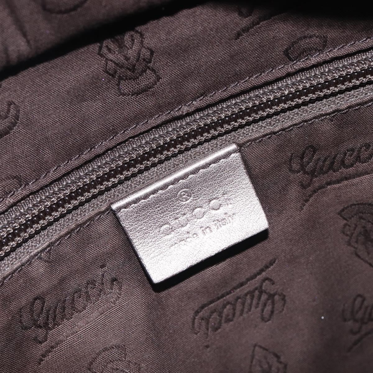 Gucci Tote Gg Imprime Silver Canvas Tote Bag Bag (Pre-Owned)