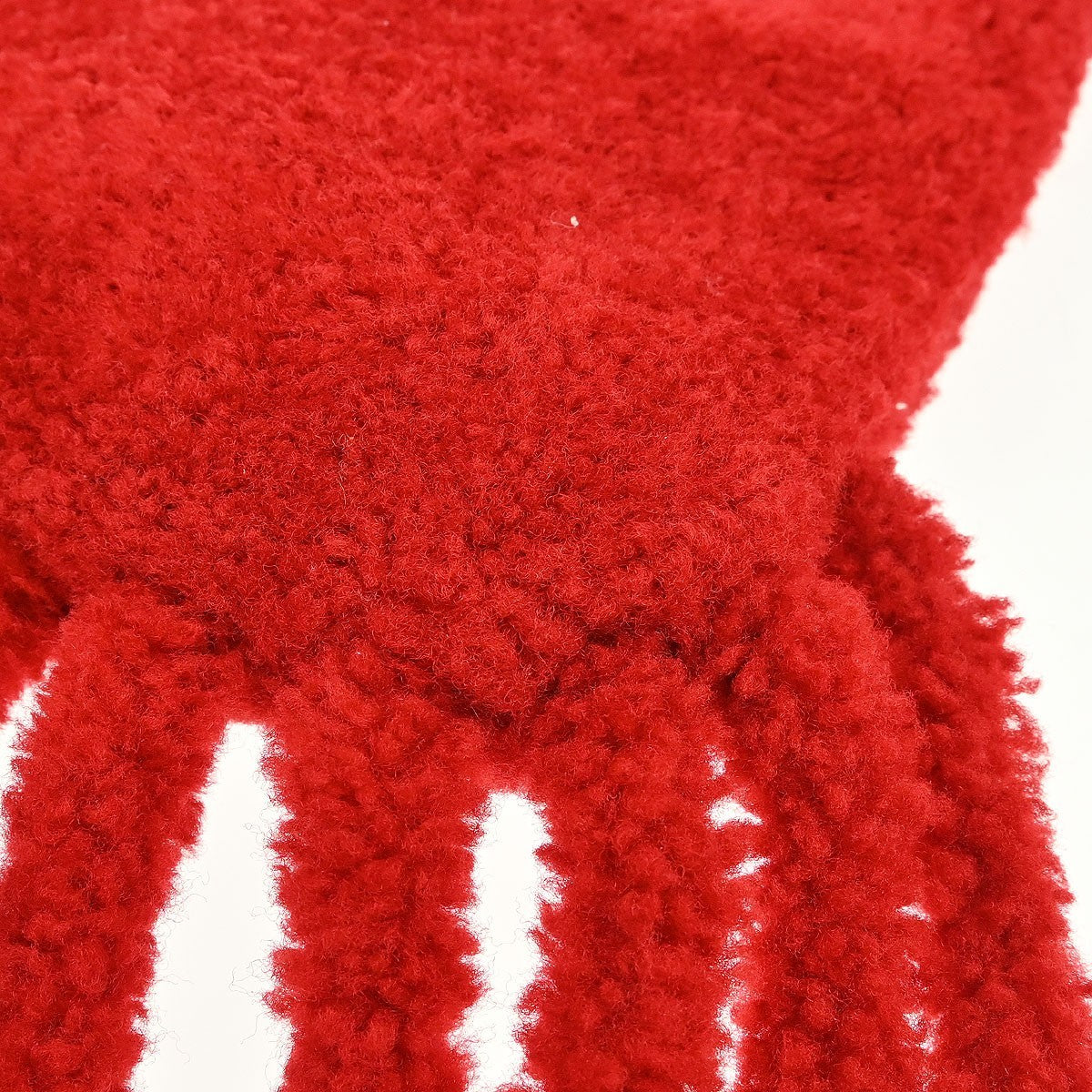 Bottega Veneta The Fringe Wool Red Wool Clutche & Pouche Bag (Pre-Owned)