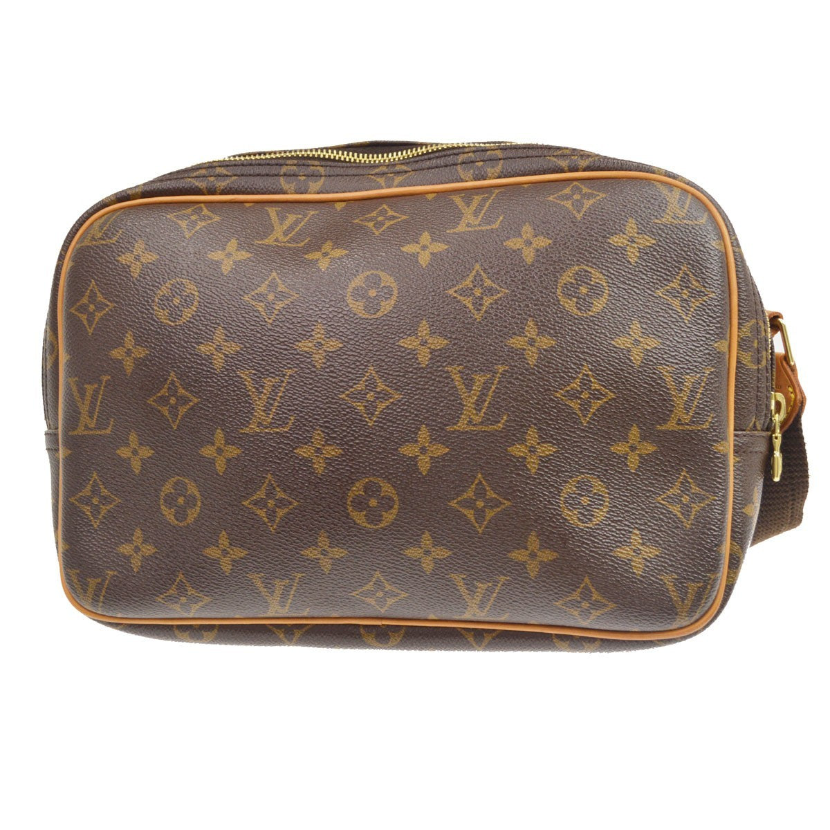 Louis Vuitton Reporter Monogram Canvas Brown Canvas Shoulder Bag Bag (Pre-Owned)