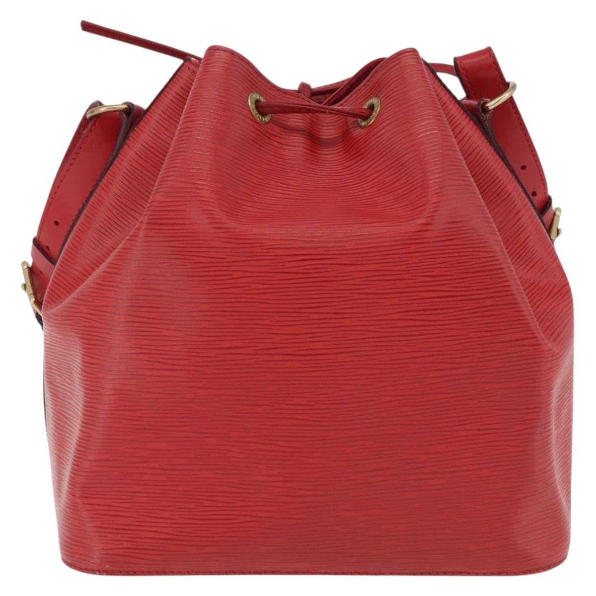 Louis Vuitton Petit Noe Nm Epi Leather Red Leather Handbag (Pre-Owned)