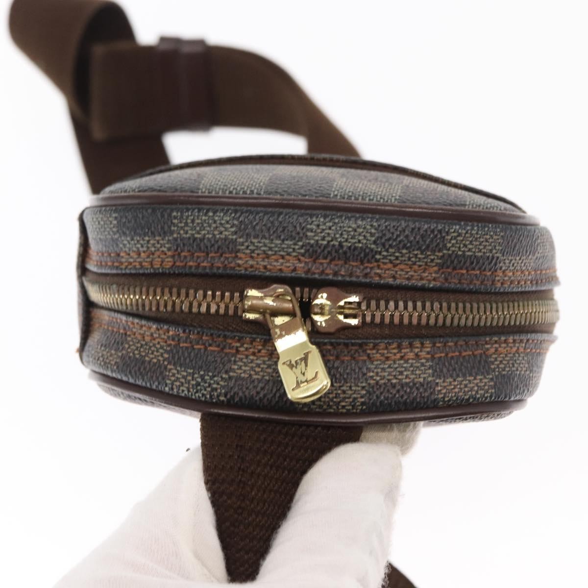 Louis Vuitton Pochette Gange Damier Brown Canvas Clutche & Pouche Bag (Pre-Owned)