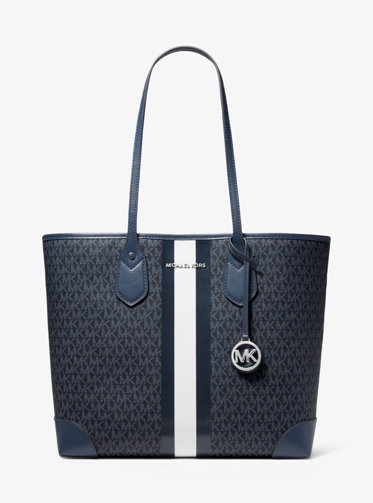 Michael Kors Eva MK Signature PVC Nylon Large tote with Pouch